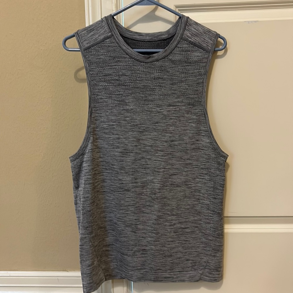 Gray Metal Vent Tech Lululemon Tank top